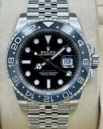 2026 Rolex GMT-Master II "Bruce Wayne" 40MM Black Dial Oyster Bracelet (126710GRNR)