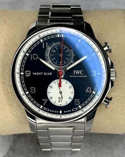 2020 IWC Schaffhausen Portugieser Yacht Club "Orlebar Brown" Edition 44.6MM Black Dial Steel Bracelet (IW390704)