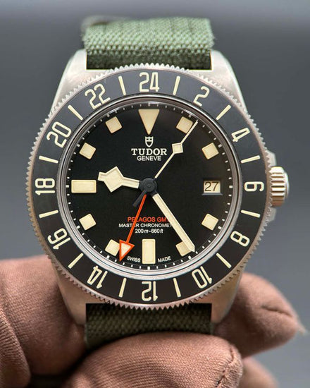 2025 Tudor Pelagos FXD GMT 42MM Black Dial Textile Strap (2542G257)
