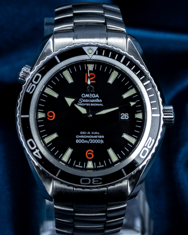 2010 Omega Seamaster Planet Ocean 600M 45.5MM Black Dial Steel Bracelet (2200.51.00)