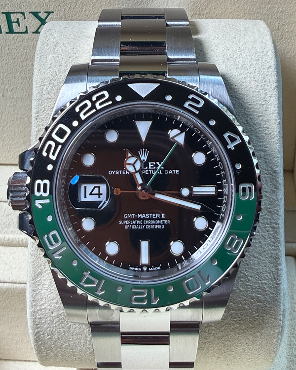 2026 Rolex GMT-Master II "Sprite" 40MM Black Dial Oyster Bracelet (126720VTNR)