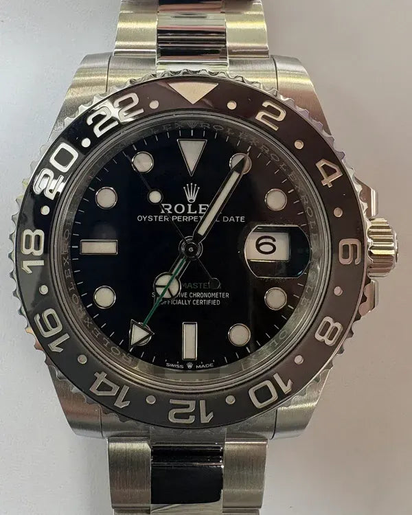 No Reserve - 2026 Rolex GMT-Master II "Bruce Wayne" 40MM Black Dial Oyster Bracelet (126710GRNR)
