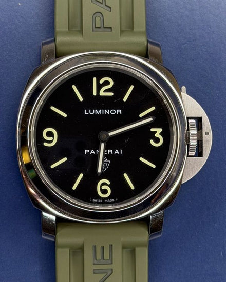 2018 Panerai Luminor Base 44MM Black Dial Rubber Strap (PAM01000)