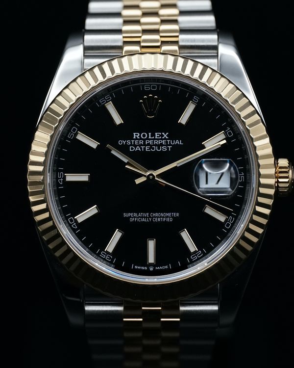 2021 Rolex Datejust 41MM Black Dial Two-Tone Jubilee Bracelet (126333)