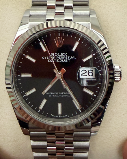 2026 Rolex Datejust 36MM Black Dial Jubilee Bracelet (126234)