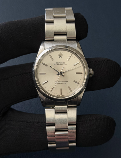 Rolex Oyster Perpetual 34MM Silver Dial Oyster Bracelet (1002)