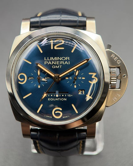 2023 Panerai Luminor Equation of Time GMT S.E. 47MM Blue Dial Leather Strap (PAM00670)