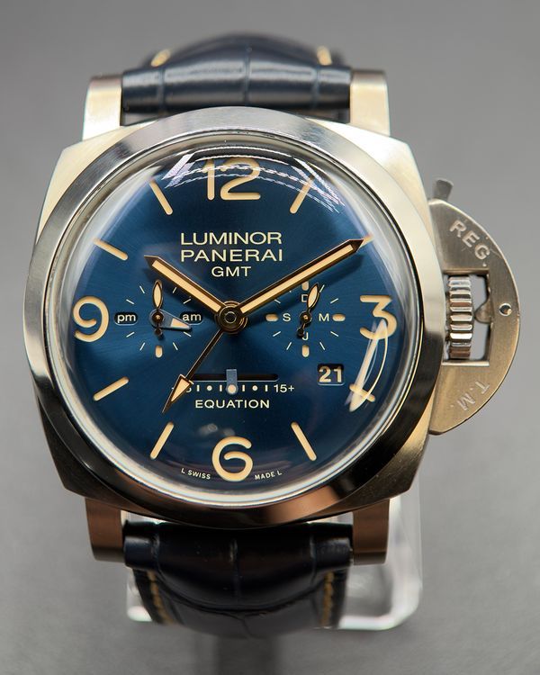 2023 Panerai Luminor Equation of Time GMT S.E. 47MM Blue Dial Leather Strap (PAM00670)