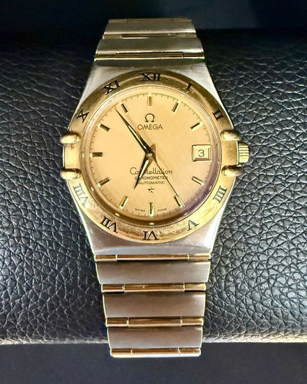 Omega Constellation 35.5MM Champagne Dial Two-Tone Bracelet (1302.30.00)