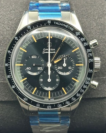 2026 Omega Speedmaster Anniversary Series "The First Omega In Space" 39.7MM Blue/Grey Dial Steel Bracelet (310.30.40.50.06.001)