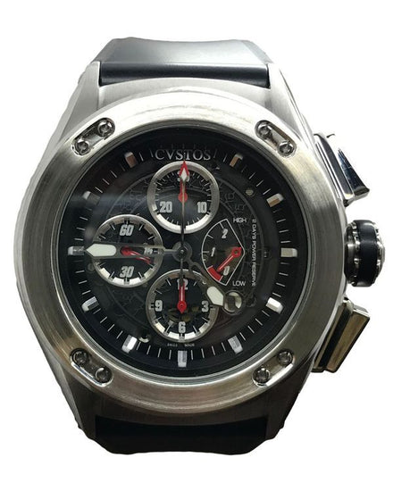 CVSTOS Challenge 50MM Skeleton Dial Rubber Strap (CVQPRNSTGR)