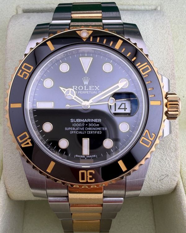 2019 Rolex Submariner Date 40MM Black Dial Two-Tone Oyster Bracelet (116613LN)
