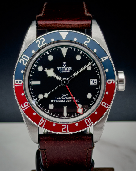2023 Tudor Black Bay GMT 41MM Black Dial Leather Strap (79830RB)