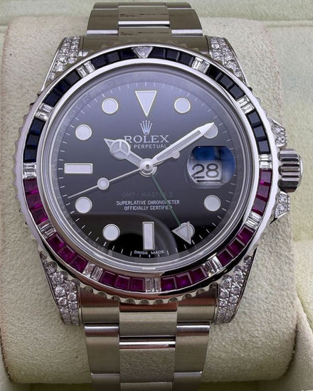 Rolex GMT-Master II "Aftermarket Saru" 40MM Black Dial Oyster Bracelet (116710LN)