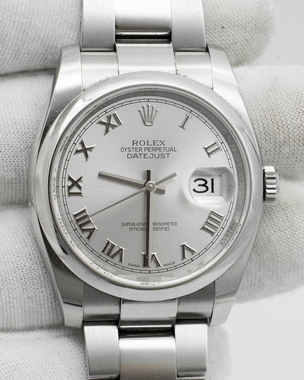2019 Rolex Datejust 36MM Silver Dial Oyster Bracelet (116200)