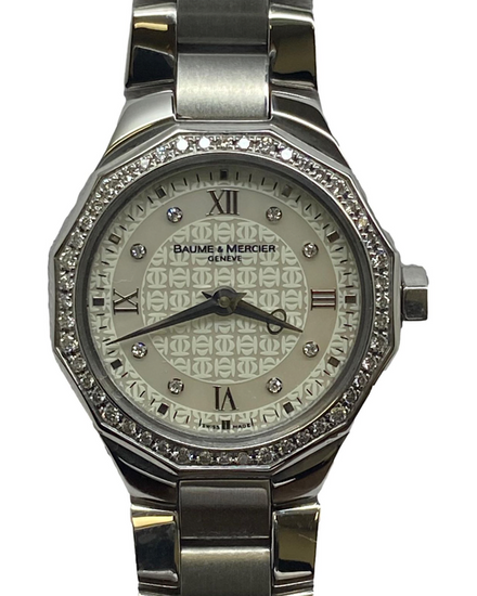 Baume & Mercier Riviera 22MM Quartz Silver Dial Steel Bracelet (65506)