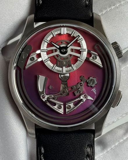 2024 Christopher Ward Bel Canto X WYRD L.E. 41MM Burgundy Dial Leather Strap (C01-41APT2-WYRD)