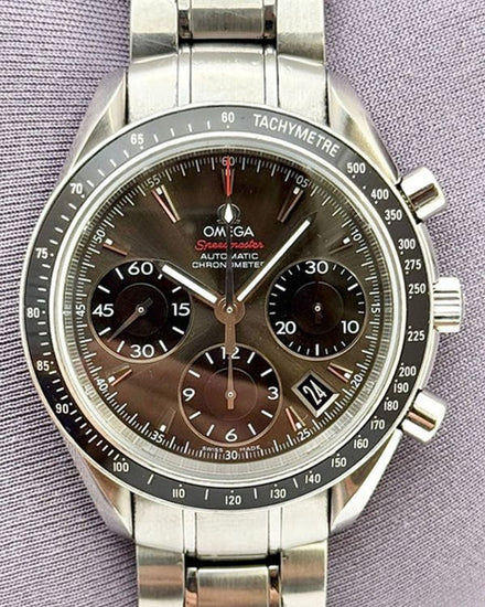 Omega Speedmaster Date 40MM Grey Dial Steel Bracelet (323.30.40.40.06.001)