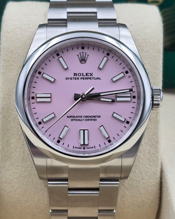 2026 Rolex Oyster Perpetual 41MM Pink Dial Oyster Bracelet (134300)
