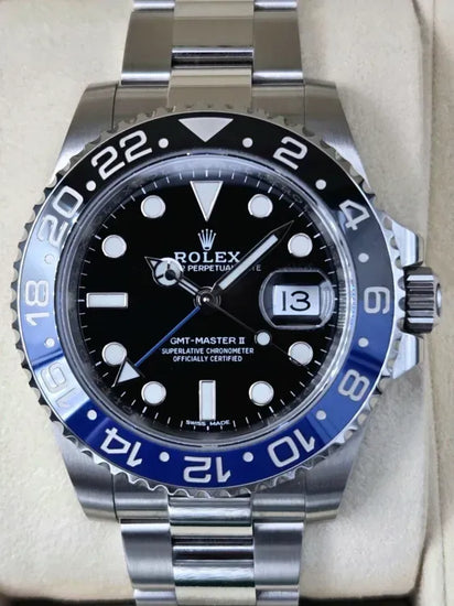 2017 Rolex GMT-Master II "Batman" 40MM Black Dial Oyster Bracelet (116710BLNR)