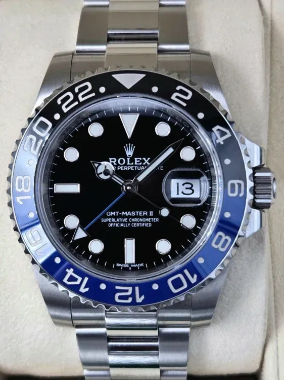2017 Rolex GMT-Master II "Batman" 40MM Black Dial Oyster Bracelet (116710BLNR)