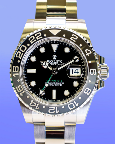 2026 Rolex GMT-Master II "Bruce Wayne" 40MM Black Dial Oyster Bracelet (126710GRNR)