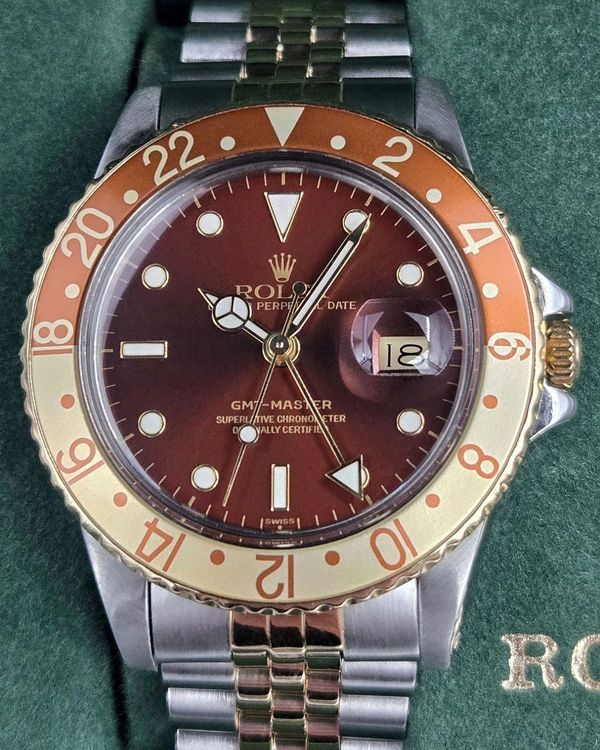 1987 Rolex GMT-Master "Rootbeer" 40MM Brown Dial Two-Tone Jubilee Bracelet (16753)