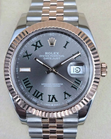 2024 Rolex Datejust "Wimbledon" 41MM Slate Dial Two-Tone Jubilee Bracelet (126331)
