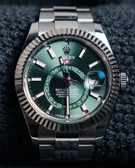 Rolex Sky-Dweller 42MM Green Dial Oyster Bracelet (336934)
