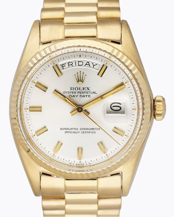 1972 Rolex Day-Date 36MM Silver Dial Yellow Gold President Bracelet (1803)