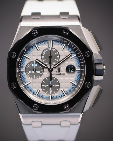 Audemars Piguet Royal Oak Offshore Chronograph 44MM Grey Dial Rubber Strap (26417CN.OO.A002CR.01)