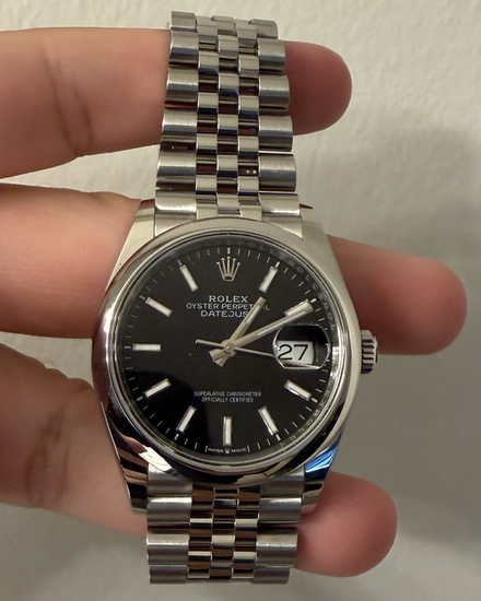 2026 Rolex Datejust 36MM Black Dial Jubilee Bracelet (126200)