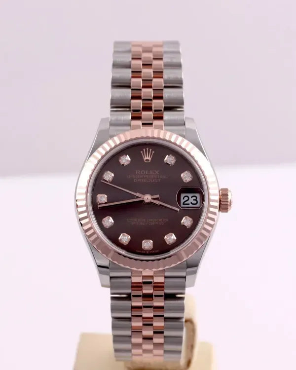 2026 Rolex Datejust 31MM Chocolate Dial Two-Tone Super Jubilee Bracelet (278271)
