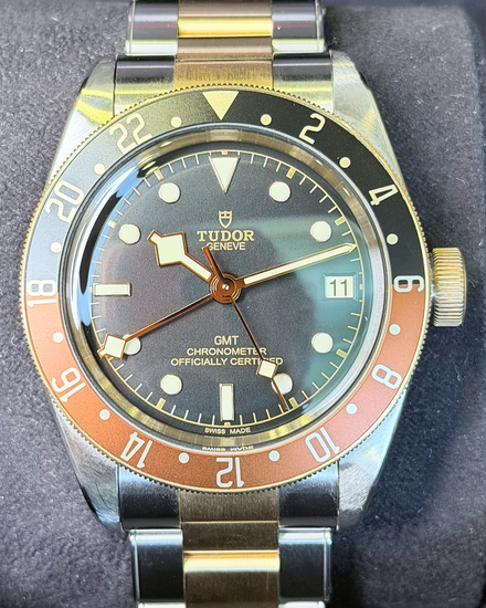 No Reserve - 2024 Tudor Black Bay GMT S&G 41MM Black Dial Two-Tone Bracelet (79833MN)