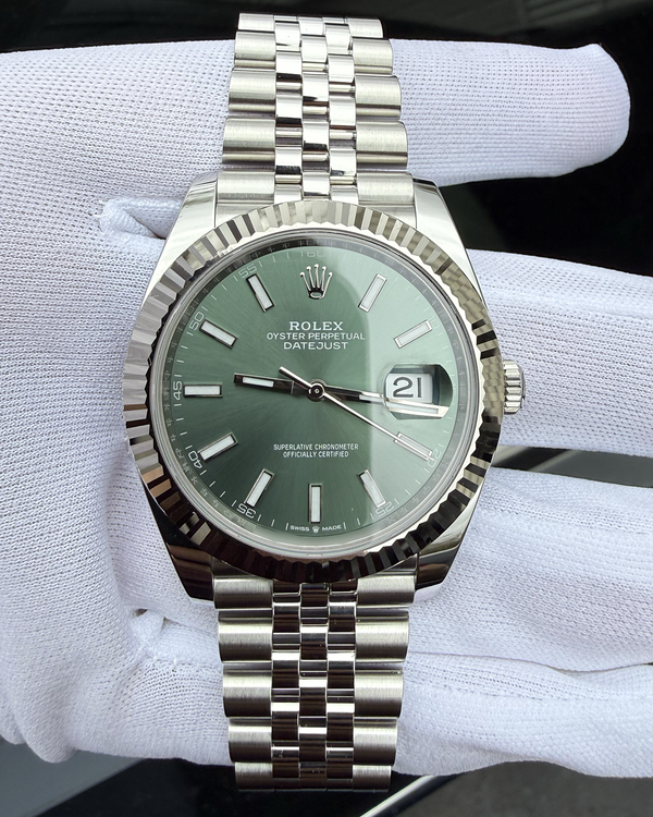2026 Rolex Datejust 41MM Green Dial Jubilee Bracelet (126334)