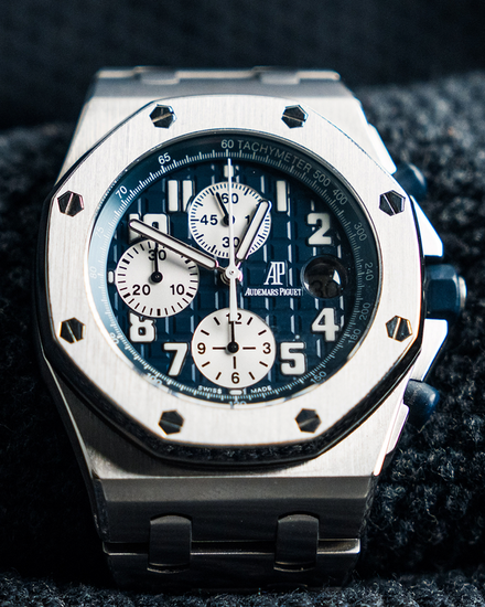 Audemars Piguet Royal Oak Offshore Chronograph 42MM Blue Dial Steel Bracelet (25721ST.OO.1000ST.09.A)