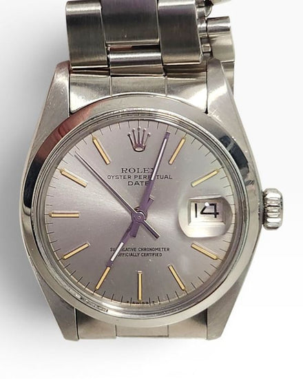 Rolex Oyster Perpetual Date 34MM Silver Dial Oyster Bracelet (1500)