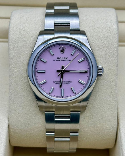 2025 Rolex Oyster Perpetual 31MM Pink Dial Oyster Bracelet (277200)