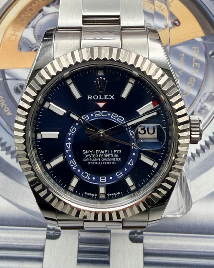 2024 Rolex Sky-Dweller 42MM Blue Dial Oyster Bracelet (336934)