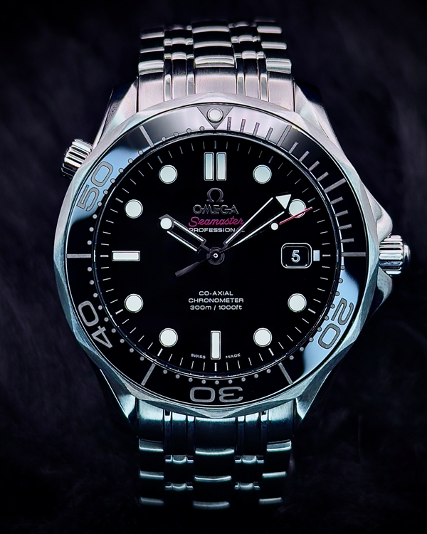 2014 Omega Seamaster Diver 300M 41MM Black Dial Steel Bracelet (212.30.41.20.01.003)