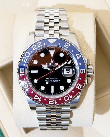 2020 Rolex GMT-Master II "Pepsi" 40MM Black Dial Jubilee Bracelet (126710BLRO)