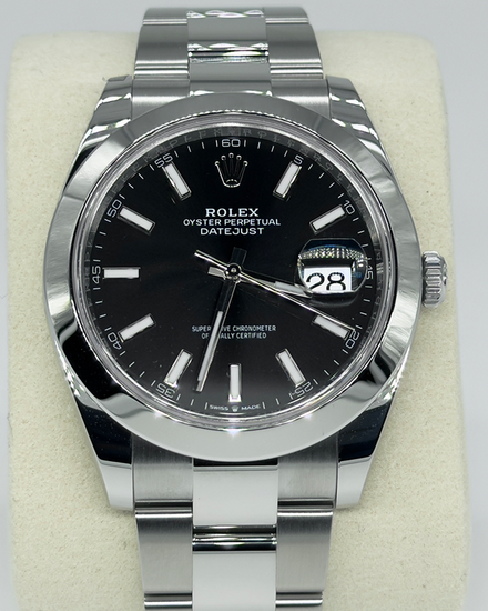 2025 Rolex Datejust 41MM Black Dial Oyster Bracelet (126300)