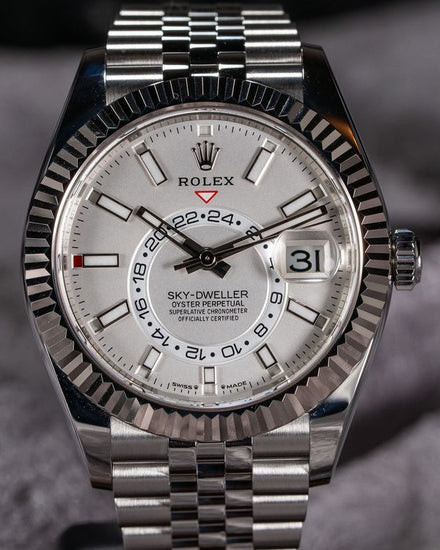 Rolex Sky-Dweller 42MM White Dial Jubilee Bracelet (336934)