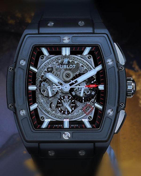 2021 Hublot Spirit Of Big Bang "Black Magic" 45MM Skeleton Dial Rubber Strap (601.CI.0173.RX)
