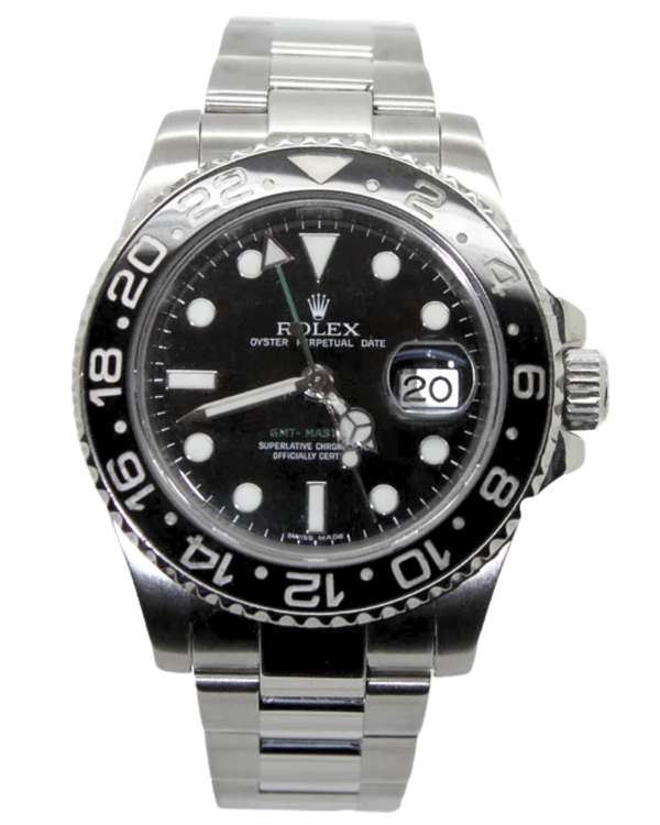 2008 Rolex GMT-Master II 40MM Black Dial Oyster Bracelet (116710LN)