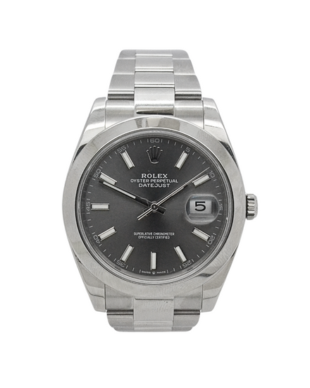 2024 Rolex Datejust 41MM Slate Dial Oyster Bracelet (126300)
