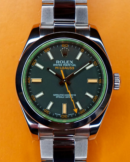 2011 Rolex Milgauss 40MM Black Dial Oyster Bracelet (116400V)