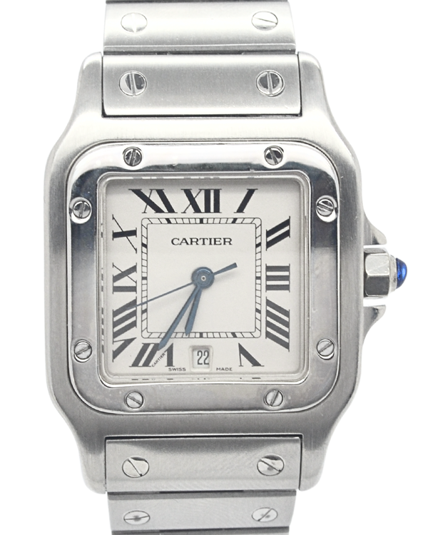 Cartier Santos Galbée 29MM Quartz White Dial Steel Bracelet (1564)
