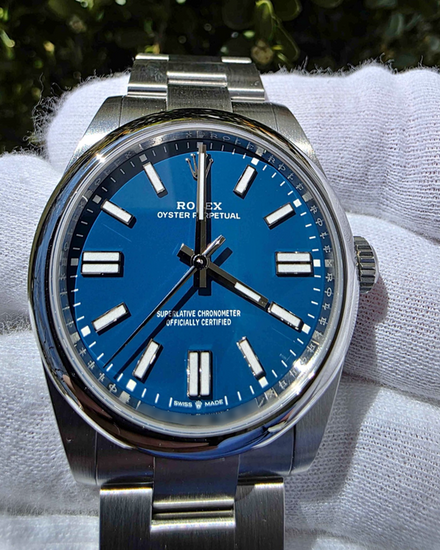 2026 Rolex Oyster Perpetual 41MM Blue Dial Oyster Bracelet (134300)