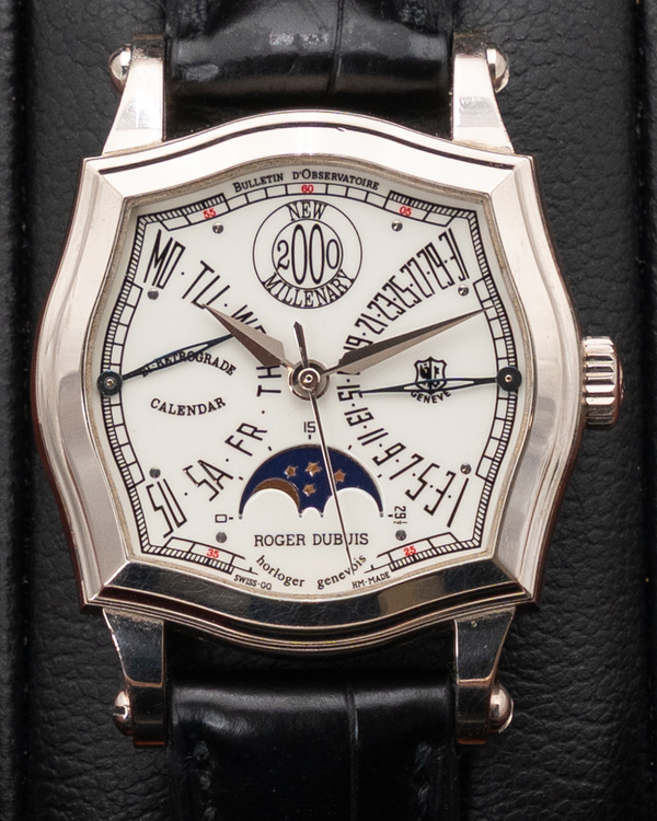Roger Dubuis Perpetual Calendar Sympathie L.E. 34MM Silver Dial Leather Strap (S34.5740.0)